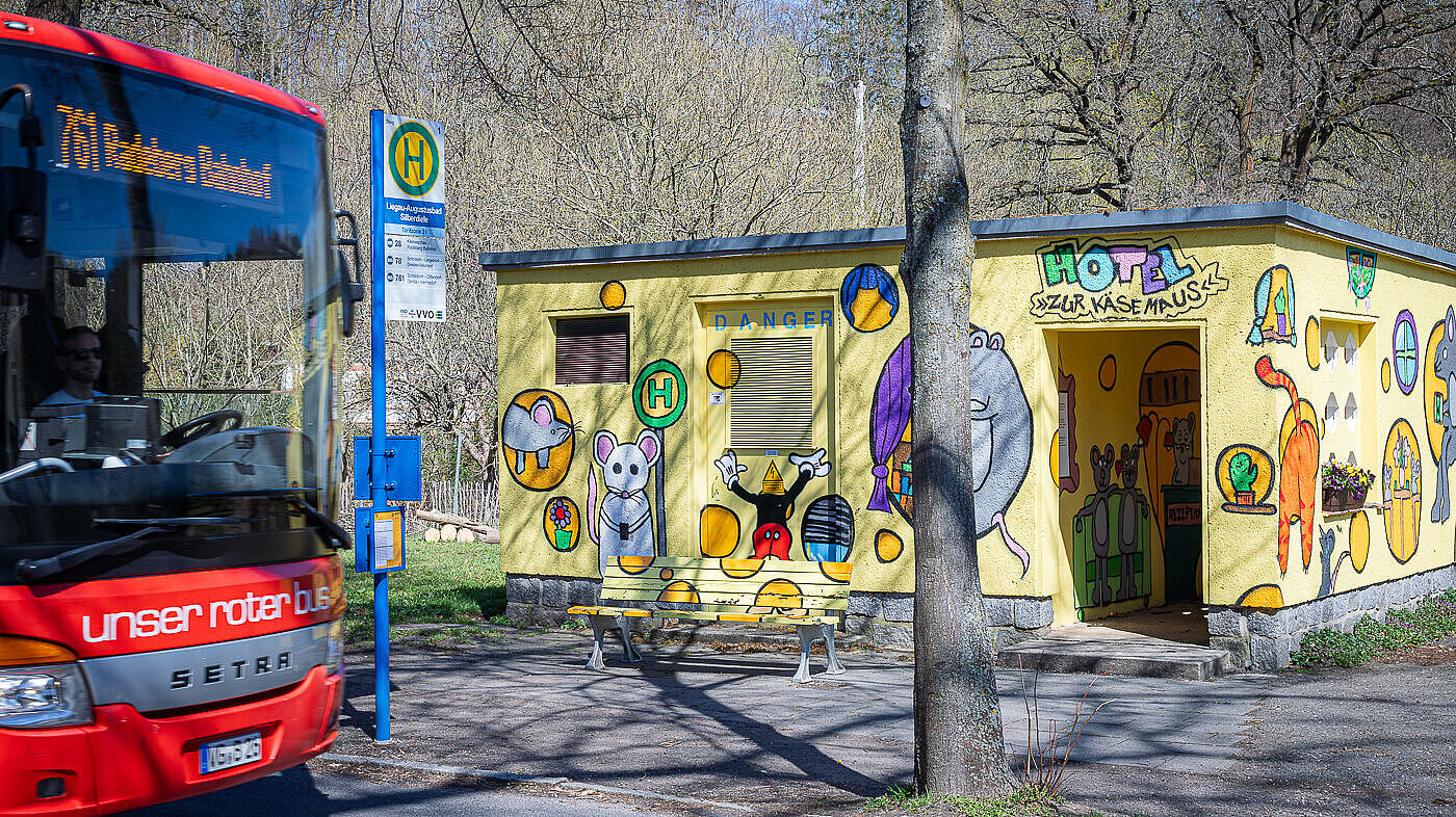 Haltestelle Silberdiele, Richtung Dresden-Klotzsche