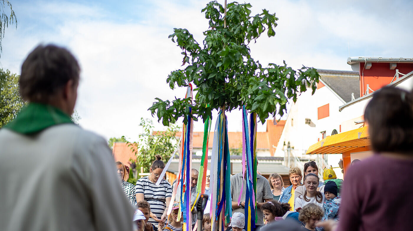 Feier zum 20jähigen Bestehen des Evangelischen Kinderhauses Schatzinsel in Pulsnitz