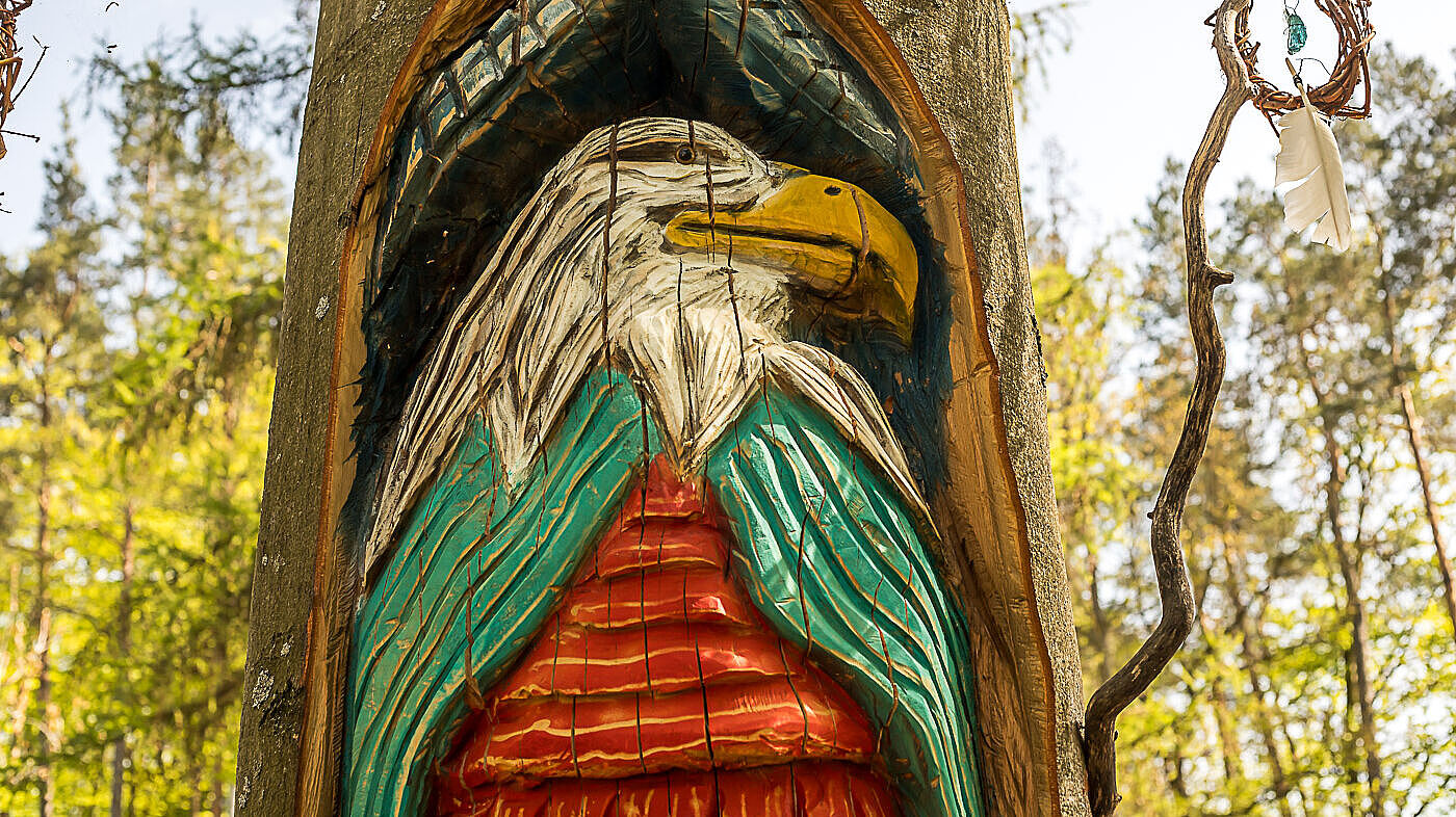 Kettensägenkunst in Kleinwachau